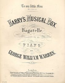 Harry's Musical Box - Bagatelle for the Piano - Musical Bouquet No. 4107