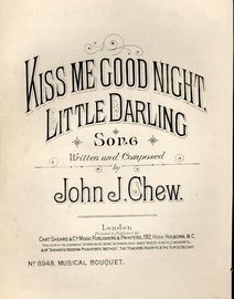 Kiss me Good night Little Darling - Song - Musical Bouquet No. 8948