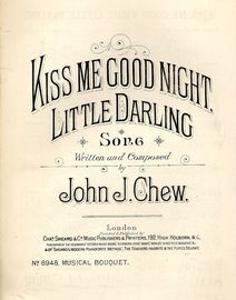 Kiss me Good Night Little Darling - Song - Musical Bouquet Series No. 8948