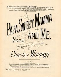 Papa, Sweet mamma and Me - Song - Musical Bouquet No. 8944
