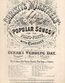 Christy's Minstrels' Popular Songs for Piano - Dinah's Wedding Day - Musical Bouquet No. 2807