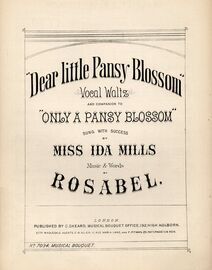 Dear Little Pansy Blossom - Vocal Waltz - Sung by Miss Ida Mills