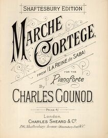 Marche Cortege - Piano Solo from La Reine de Saba