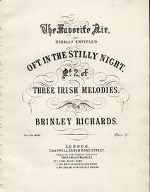 Oft in the Stilly Night - No. 2 of Three Irish Meldoies - For Piano Solo