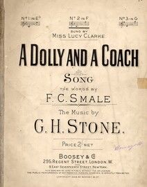 A Dolly And A Coach - Song - In the key of F major for medium voice