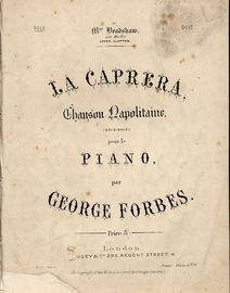 La Caprera - Chanson Neapolitaine for Piano Solo
