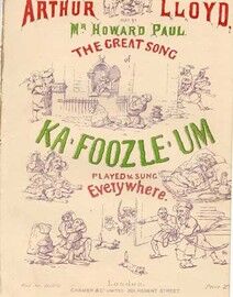 Ka Foozle Um - The great song sung by Arthur Lloyd - Sung with Rapturous applause also by Howard Paul