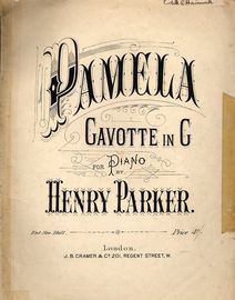 Pamela - Gavotte in G - For Piano