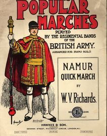 Namur - Quick March - For Piano Solo - Popular Marches played by Regimental Bands of the British Army series