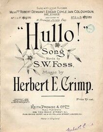 Hullo - Sung with Great Success by Robert Dennant - Edgar Coyle - Ian Colquhoun