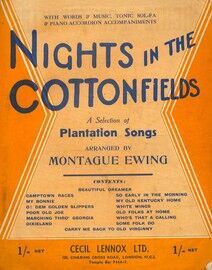 Nights in the Cottonfields - A Selection of Plantation songs with Words & Music, Tonic Sol-Fa & Piano Accordion accompaniments