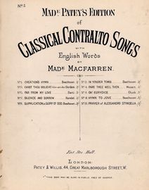 Far from my Love - Air - For Piano and Voice - No. 5 from made. Patey's Edition of Classical Contralto Songs with English Words - For Piano and Voice