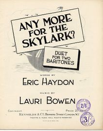 Any More for the Skylark? - Duet for two Baritones
