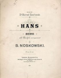 Hans - For Piano and Voice - English and German Lyrics - Sung by Dr Konrad Zawilowski