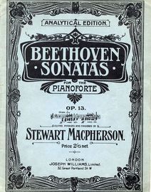 Beethoven - Sonata in C minor - Op. 13 - From Beethoven Sonatas - For the Pianoforte - Analytical Edition No. 8