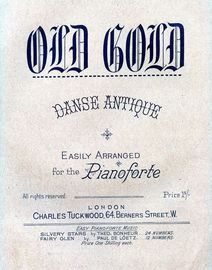 Old Gold - Danse Antique for piano