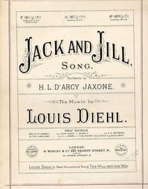 Jack and Jill - Song - In the key of F major for low voice