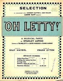 Oh Letty! - Piano Selection from the Musical Farce by Stanley Lupino - For Piano Solo