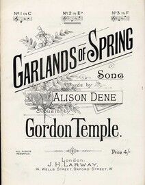Garlands of Spring - Song in the key of E flat major for Medium Voice