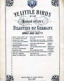 Ye Little Birds (O Bitt' Euch, Liebe Vogelein) - Song in English / German - No. 5 of Hopwood & Crew's 'Beauties of Germany'