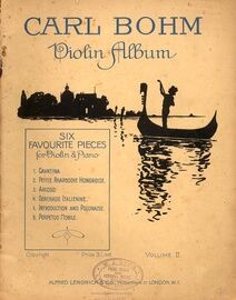 Bohm - Violin Album - Six Favourite Pieces for Violin and Piano