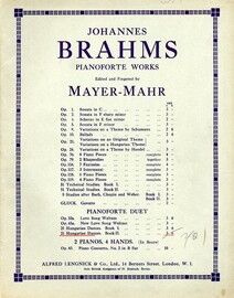 Brahms - Ungarische Tanze - Klavier zu 4 Handen - Book II - No.s 11-21 - Simrock Volks-Ausgabe Nr. 633-634