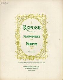 Repose (Wiegenlied) - For the Pianoforte - Op. 97