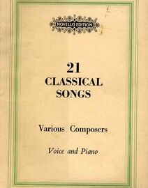 21 Classical Songs for Voice and Piano