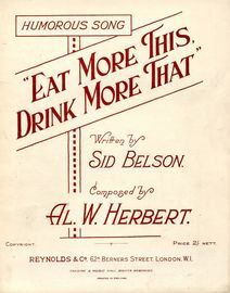 Eat More This, Drink More That - Humorous Song