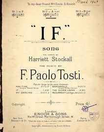 If - Song - No. 2 in A flat - Dedicated to Mrs Emile S. Enoch