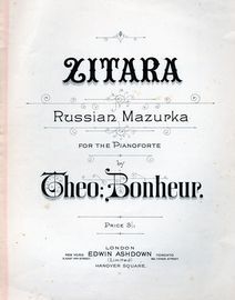 Zitara - Russian Mazurka for the Pianoforte