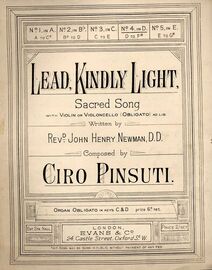 Lead Kindly Light - Sacred song in key of D major (D to F sharp)