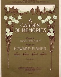 A Garden of Memories - Song - In the key of B flat major for lower voice