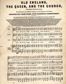 Old England, The Queen and the Church - For Three Voices (A.T.B) with Pianoforte Accompaniment - The Musical Treasury No. 569