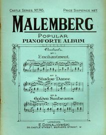 Malemberg Popular Pianoforte Album - Castle Series No. 745