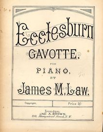 Ecclesburn - Gavotte for Piano