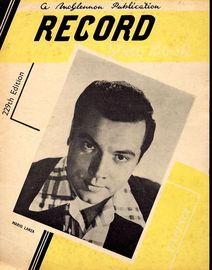 Record Song Book - 229th Edition - Featuring Mario Lanza - Lyrics only