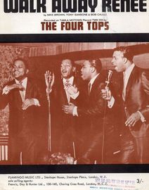 Walk Away Renee - Recorded on Tamla Motown Record TMG 634 by The Four Tops - For Piano and Voice with chord symbols