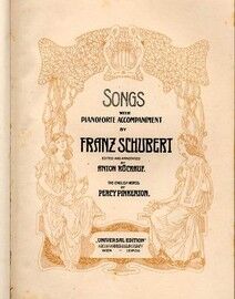 Schubert - Songs with Pianoforte accompaniment