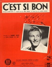 C'est Si Bon (It's So Good) - Song from the London Casino Revue "Latin Quarter" - In French and English
