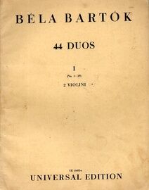 44 Duos - Book I (No.'s 1-25) - For Two Violins