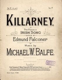 Killarney - Song in the key of E flat major for medium voice