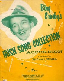 Bing Crosbys Irish Song collection for Accordion - With Big Notes, words and AAA notations