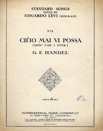 Handel - Ch'io Mai Vi Possa (How Can I Ever) - Song in the key of C Minor, with English and Italian words
