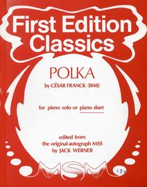 Cesar Franck - Polka - For Piano Duet