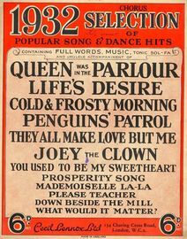 1932 Chorus Selection of Popular song and Dance Hits - Full Words, Music, Tonic Sol-fa and Ukulele accompaniment