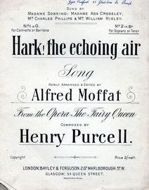 Hark! The Echoing Air - Song in the key of B flat major for Soprano or Tenor