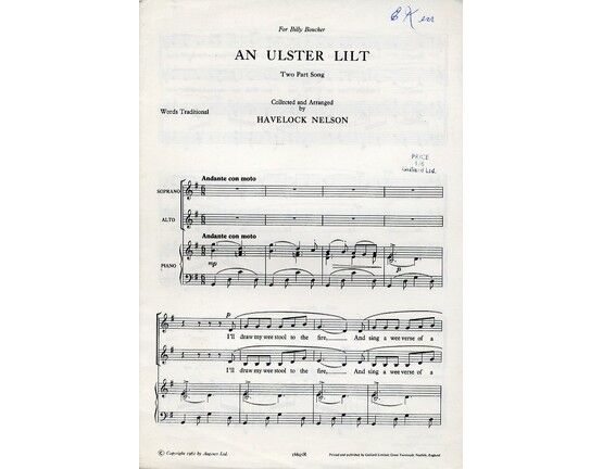  | An Ulster Lilt - Two Part Song for Soprano and Alto with Piano Accompaniment