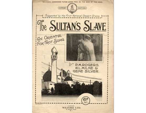 10075 | The Sultan's Slave - An Oriental Fox Trot Song - Inspired by the First National film "The Sultan's Slave"