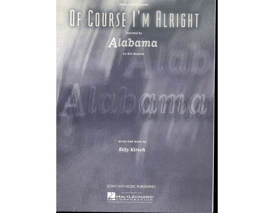10141 | Of Course I'm Right - Recorded by Alabama - Piano - Vocal - Guitar